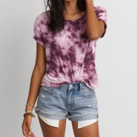 American Eagle Outfitters Tops - American Eagle Bleach effect shirt